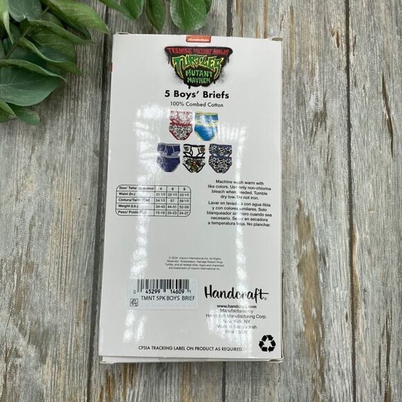 Boys Teenage Mutant Ninja Turtles Character Underwear Briefs 2, 5-Packs Size 6 - Picture 4 of 8